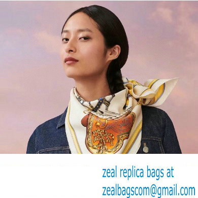 Hermes scarf 90x90cm in silk twill Top Quality 137 2024