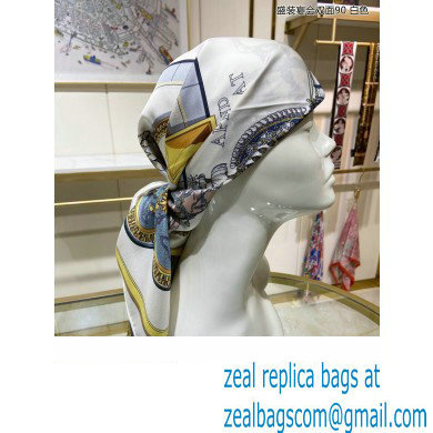 Hermes scarf 90x90cm in silk twill Top Quality 137 2024