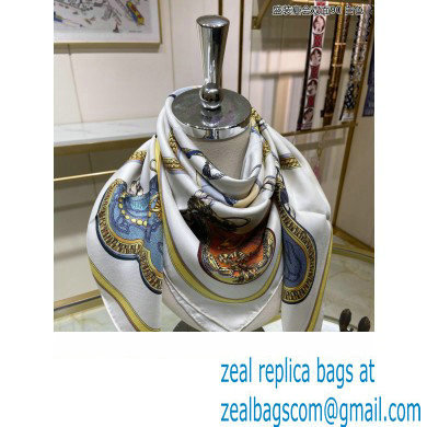 Hermes scarf 90x90cm in silk twill Top Quality 137 2024