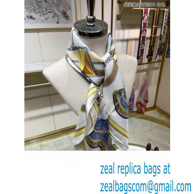 Hermes scarf 90x90cm in silk twill Top Quality 137 2024