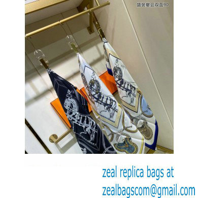 Hermes scarf 90x90cm in silk twill Top Quality 138 2024