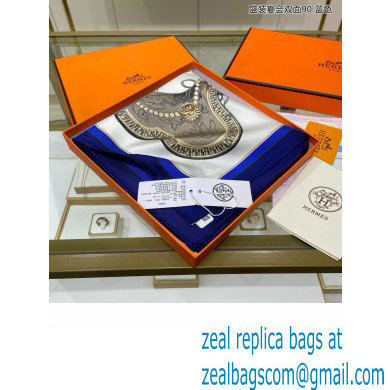 Hermes scarf 90x90cm in silk twill Top Quality 138 2024