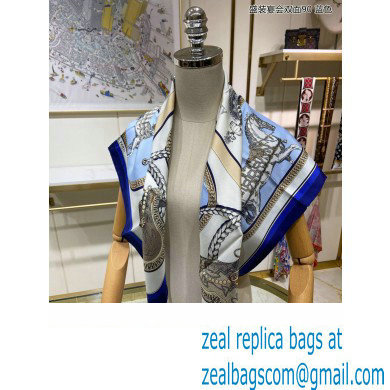 Hermes scarf 90x90cm in silk twill Top Quality 138 2024