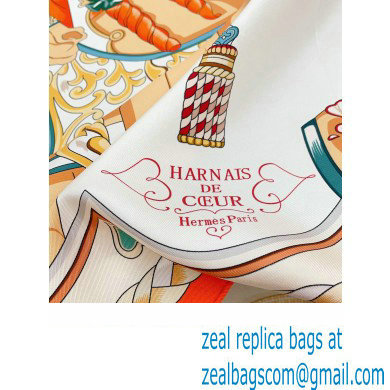 Hermes scarf 90x90cm in silk twill Top Quality 145 2024
