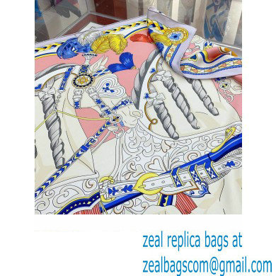 Hermes scarf 90x90cm in silk twill Top Quality 146 2024
