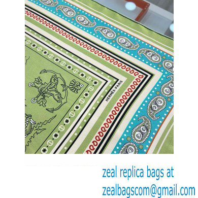 Hermes scarf 90x90cm in silk twill Top Quality 77 2024