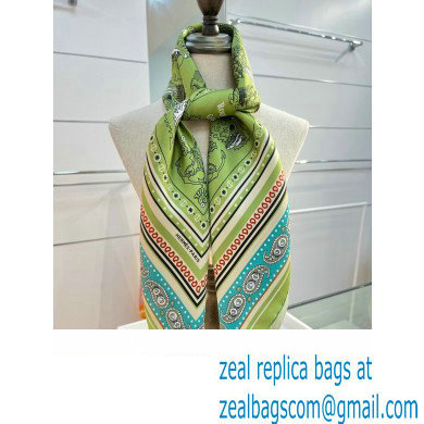 Hermes scarf 90x90cm in silk twill Top Quality 77 2024