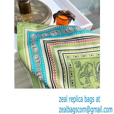 Hermes scarf 90x90cm in silk twill Top Quality 77 2024