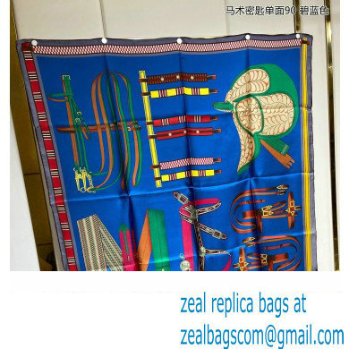Hermes scarf 90x90cm in silk twill Top Quality 78 2024