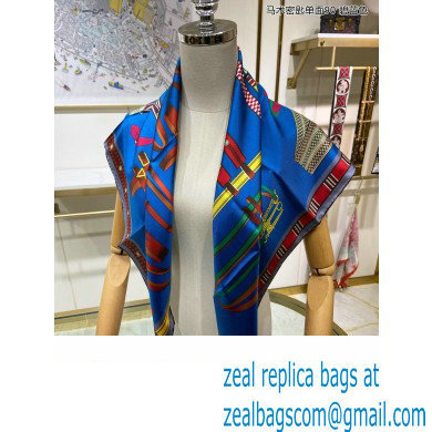 Hermes scarf 90x90cm in silk twill Top Quality 78 2024