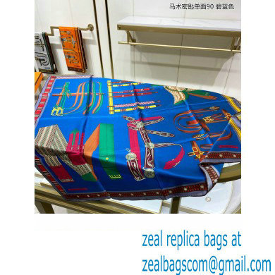Hermes scarf 90x90cm in silk twill Top Quality 78 2024