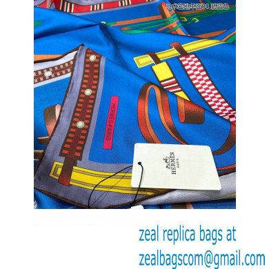 Hermes scarf 90x90cm in silk twill Top Quality 78 2024