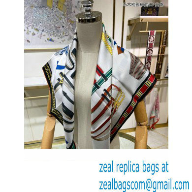 Hermes scarf 90x90cm in silk twill Top Quality 80 2024