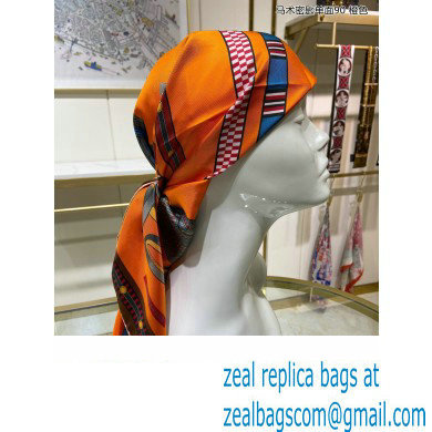 Hermes scarf 90x90cm in silk twill Top Quality 81 2024