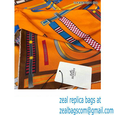 Hermes scarf 90x90cm in silk twill Top Quality 81 2024