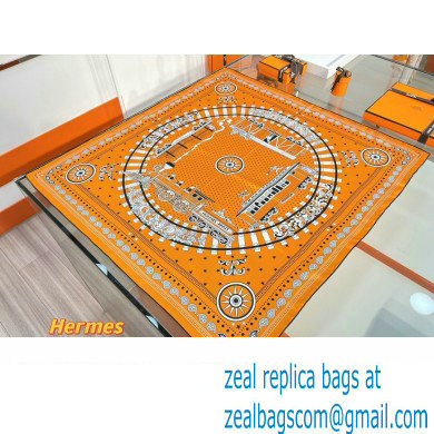Hermes scarf 90x90cm in silk twill Top Quality 82 2024