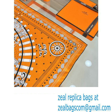 Hermes scarf 90x90cm in silk twill Top Quality 82 2024