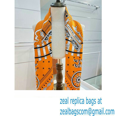 Hermes scarf 90x90cm in silk twill Top Quality 82 2024