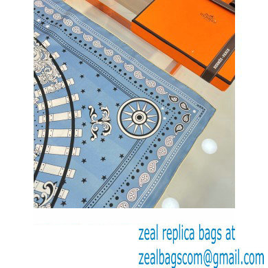 Hermes scarf 90x90cm in silk twill Top Quality 83 2024