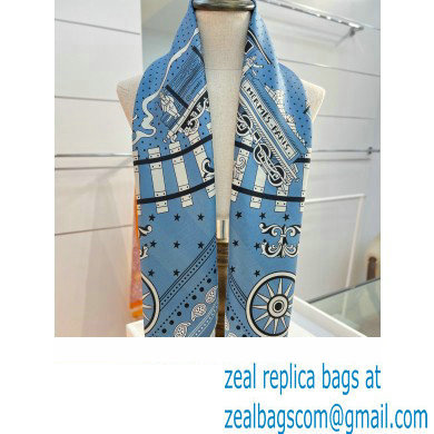 Hermes scarf 90x90cm in silk twill Top Quality 83 2024