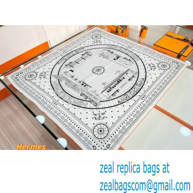 Hermes scarf 90x90cm in silk twill Top Quality 84 2024