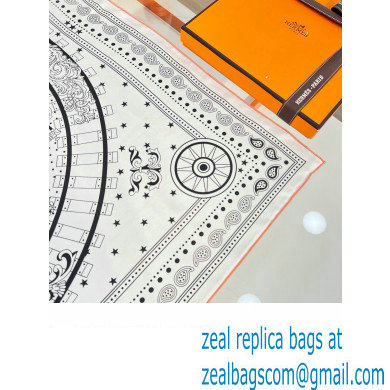 Hermes scarf 90x90cm in silk twill Top Quality 84 2024