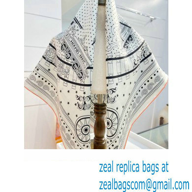 Hermes scarf 90x90cm in silk twill Top Quality 84 2024