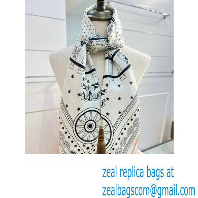 Hermes scarf 90x90cm in silk twill Top Quality 84 2024