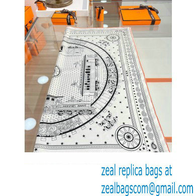 Hermes scarf 90x90cm in silk twill Top Quality 84 2024