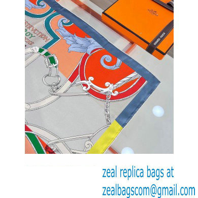 Hermes scarf 90x90cm in silk twill Top Quality 86 2024