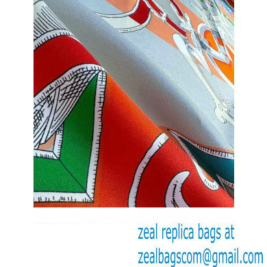 Hermes scarf 90x90cm in silk twill Top Quality 86 2024