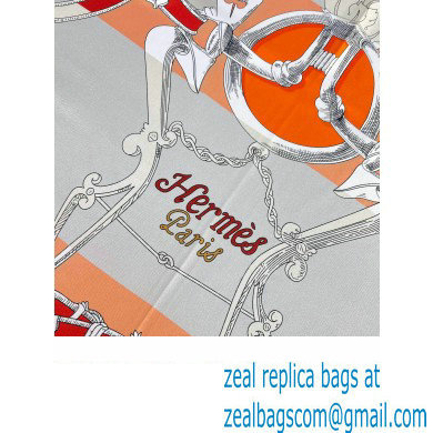 Hermes scarf 90x90cm in silk twill Top Quality 86 2024