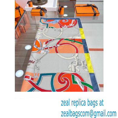Hermes scarf 90x90cm in silk twill Top Quality 86 2024