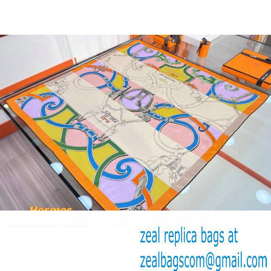 Hermes scarf 90x90cm in silk twill Top Quality 87 2024