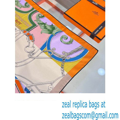 Hermes scarf 90x90cm in silk twill Top Quality 87 2024