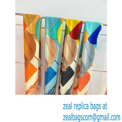 Hermes scarf 90x90cm in silk twill Top Quality 88 2024
