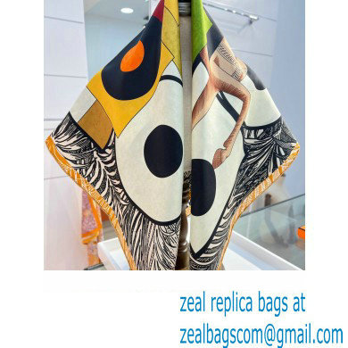 Hermes scarf 90x90cm in silk twill Top Quality 88 2024