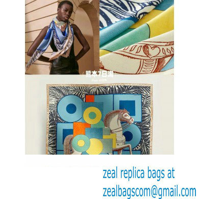 Hermes scarf 90x90cm in silk twill Top Quality 90 2024