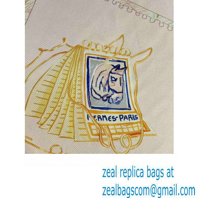 Hermes scarf 90x90cm in silk twill Top Quality 93 2024
