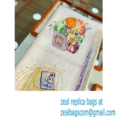 Hermes scarf 90x90cm in silk twill Top Quality 93 2024