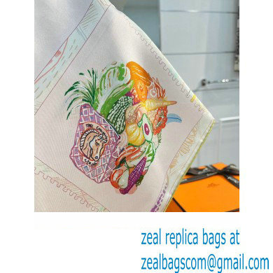 Hermes scarf 90x90cm in silk twill Top Quality 93 2024