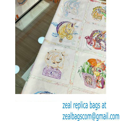 Hermes scarf 90x90cm in silk twill Top Quality 93 2024