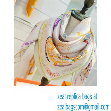 Hermes scarf 90x90cm in silk twill Top Quality 93 2024