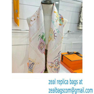 Hermes scarf 90x90cm in silk twill Top Quality 93 2024
