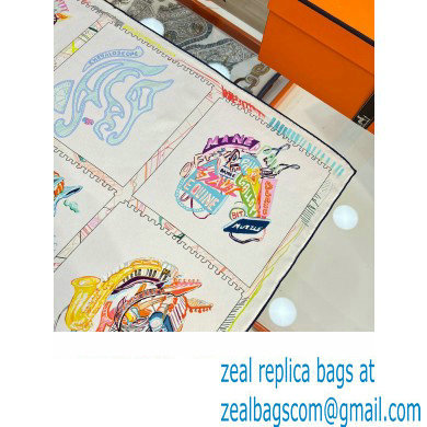Hermes scarf 90x90cm in silk twill Top Quality 94 2024
