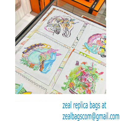 Hermes scarf 90x90cm in silk twill Top Quality 94 2024