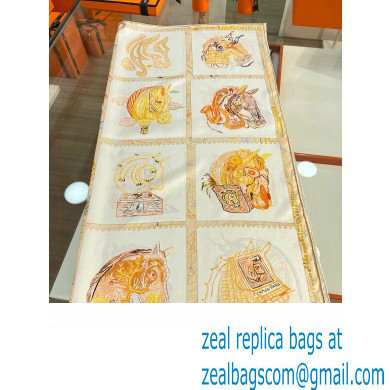 Hermes scarf 90x90cm in silk twill Top Quality 95 2024