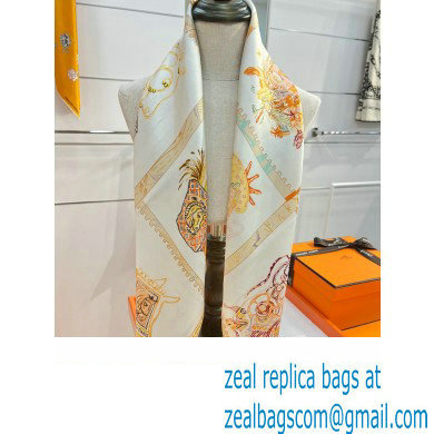 Hermes scarf 90x90cm in silk twill Top Quality 95 2024