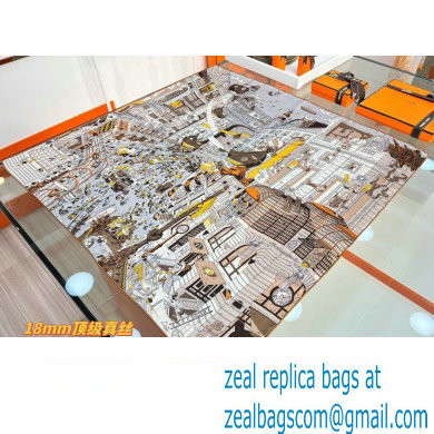 Hermes scarf 90x90cm in silk twill Top Quality 96 2024