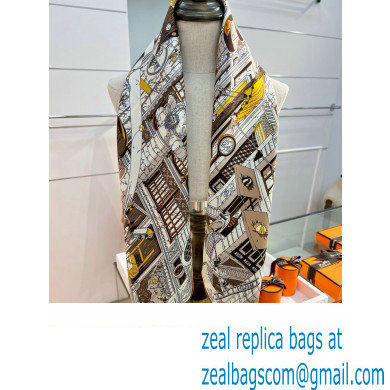 Hermes scarf 90x90cm in silk twill Top Quality 96 2024